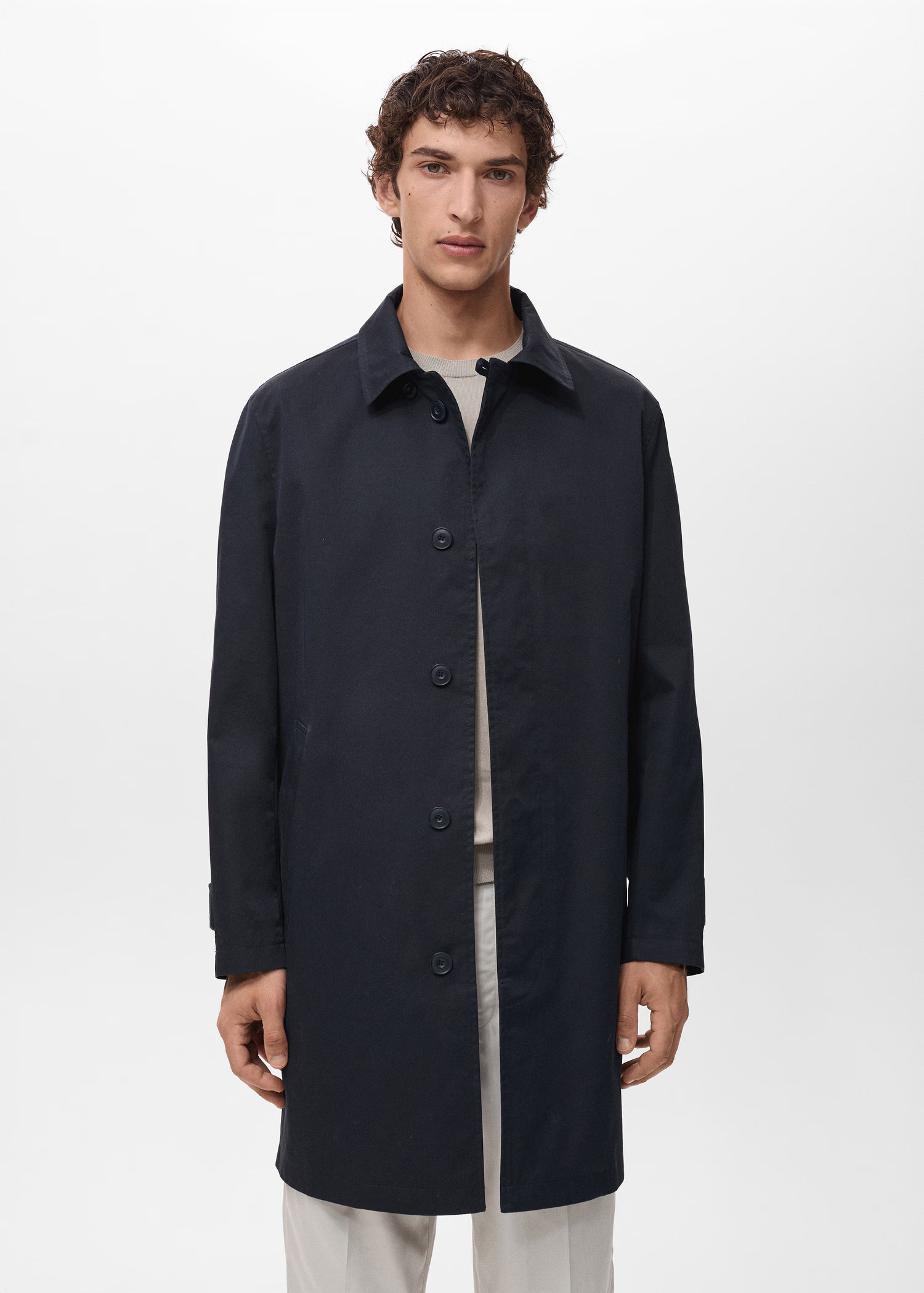 Classic water-repellent trench coat