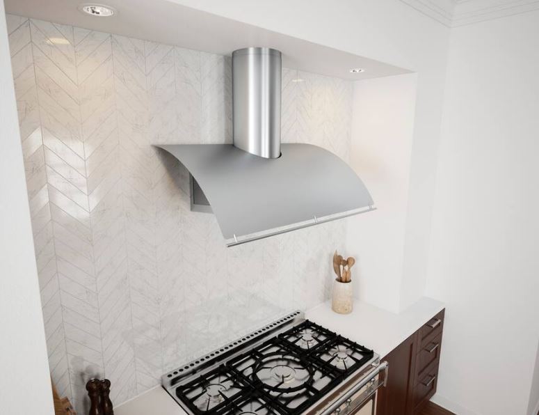 Externally Vented - Shell Range Hood - Stainless Steel